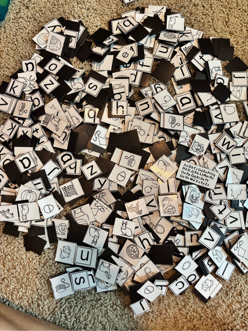 Alphabet magnets with pictures